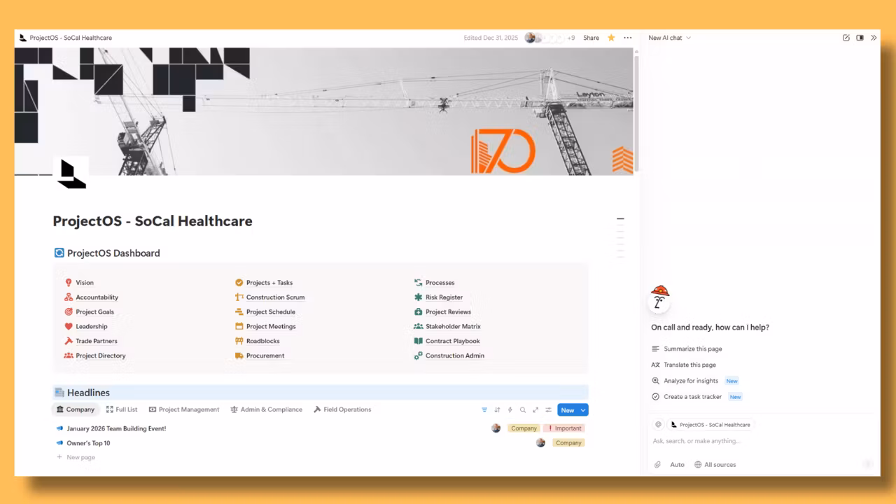 ProjectOS - Notion Template