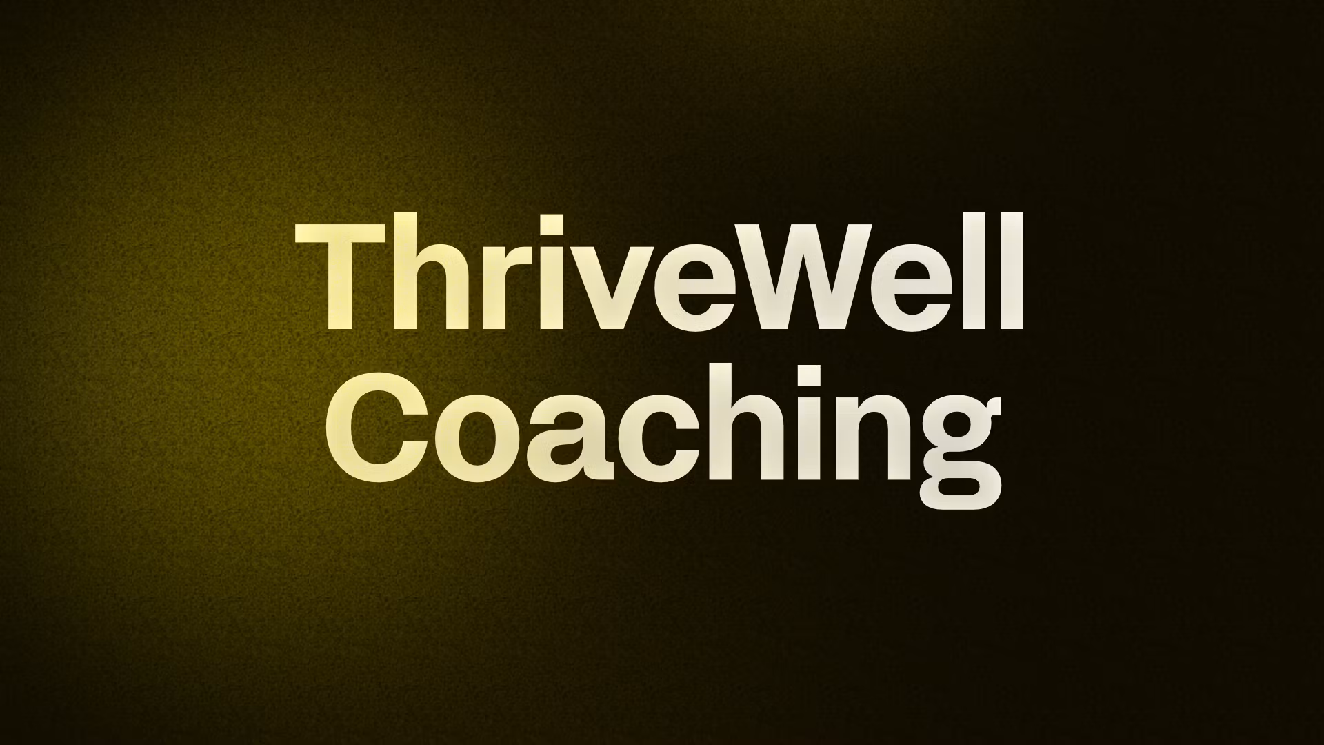 ThriveWell Coaching