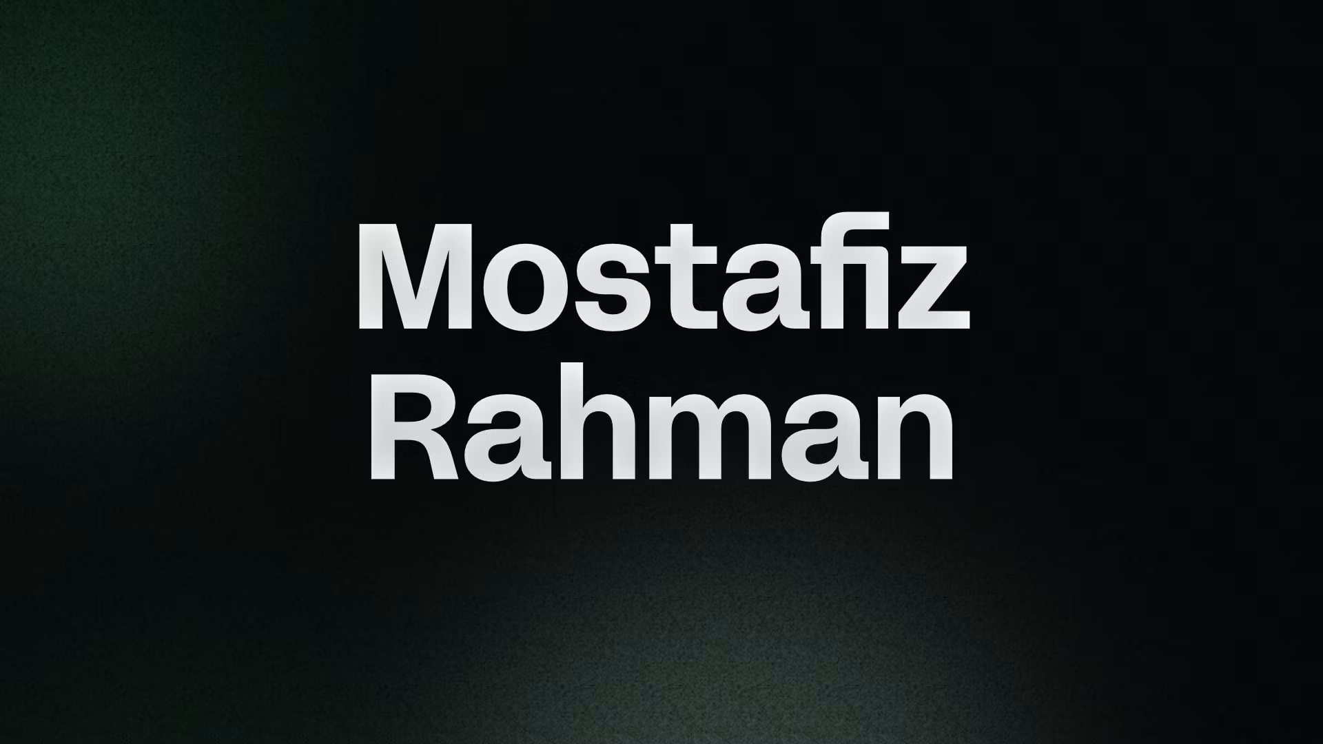 Mostafiz Rahman