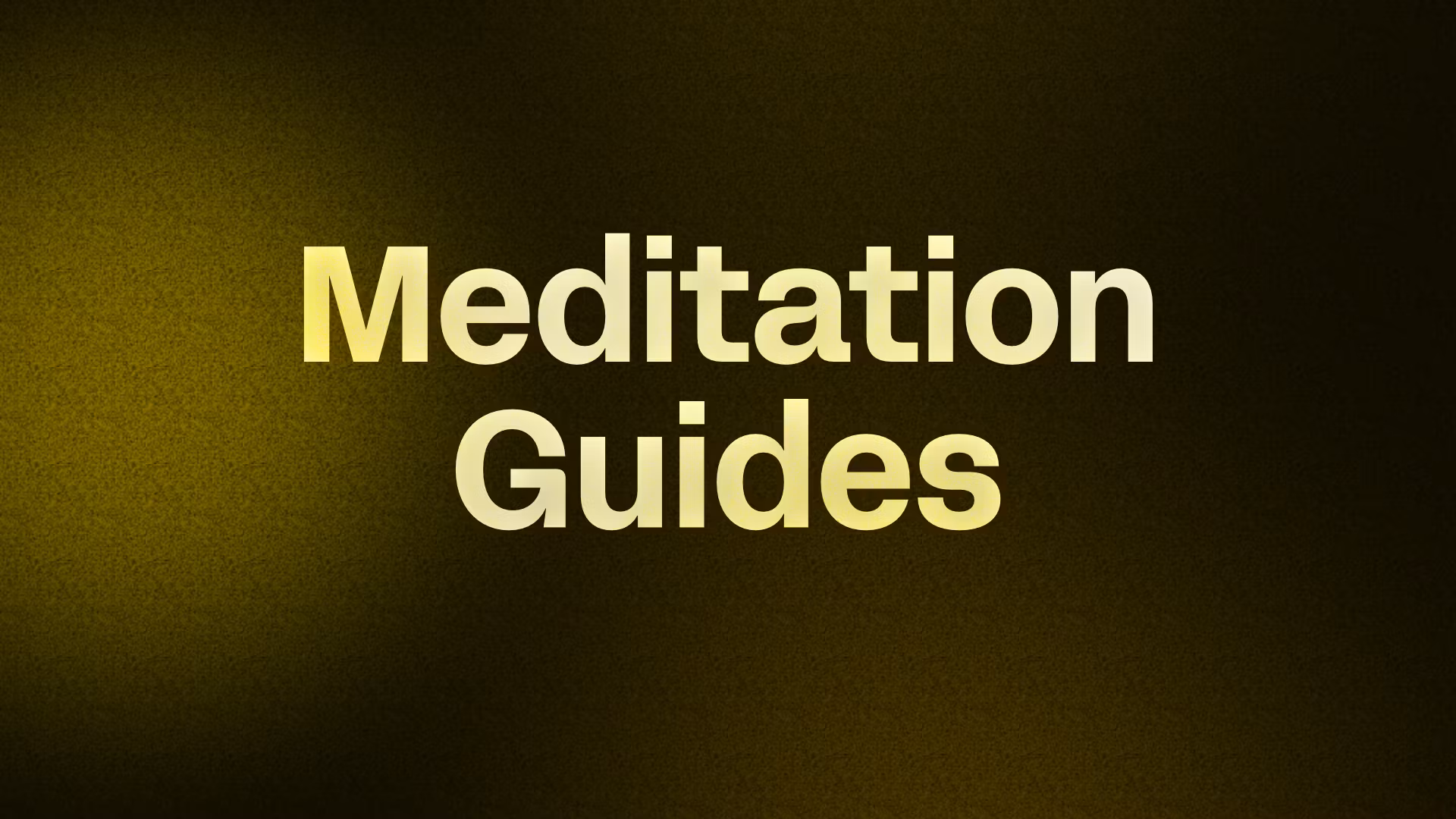 Stress Relief Meditation Plan