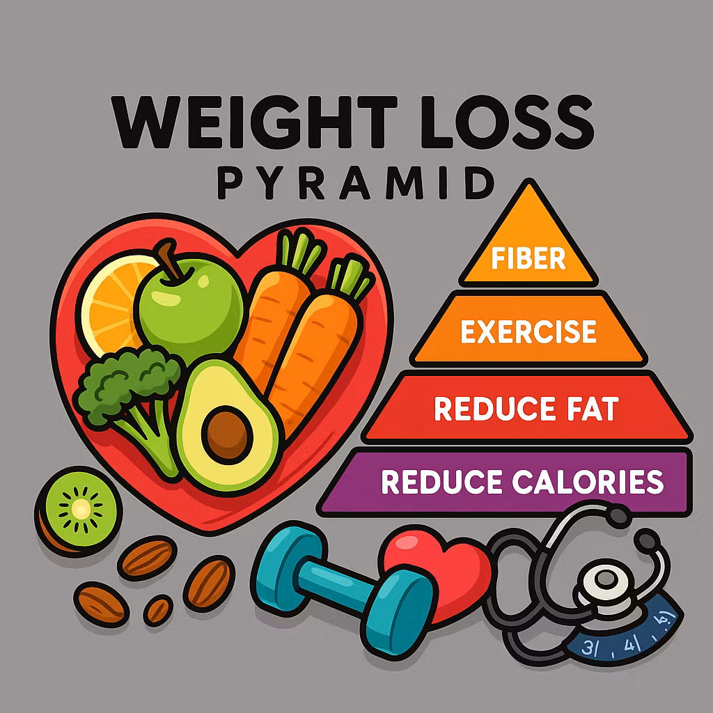 Weight loss pyramid