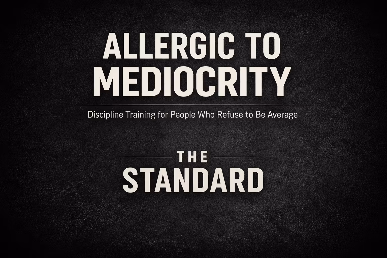 THE STANDARD: BOOK I