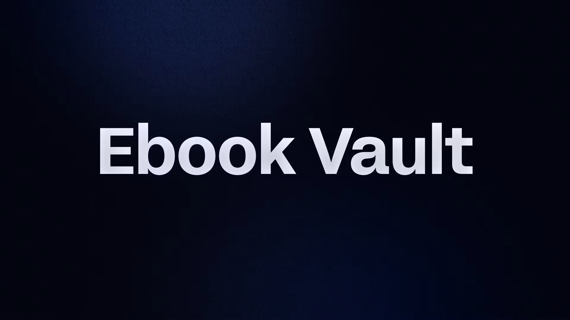 Ebook Vault