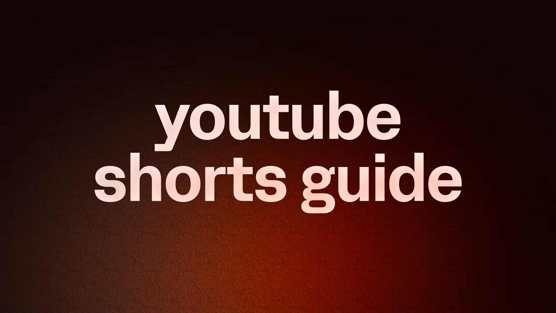 youtube shorts guide 