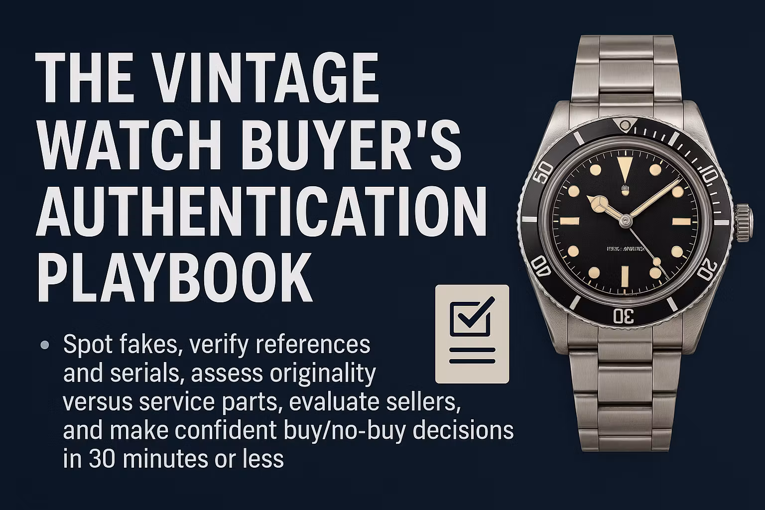 Watch Buyer's Authentication Playbook
