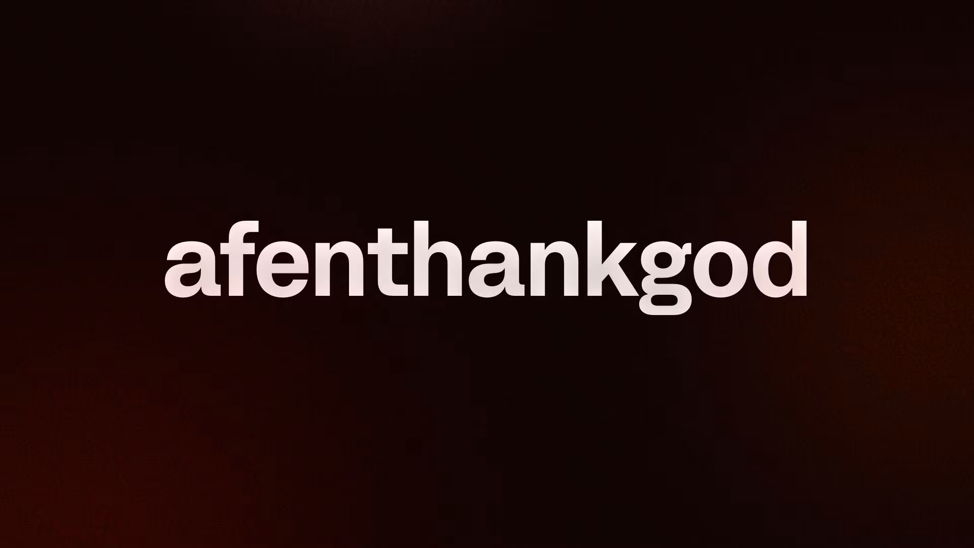 afenthankgod