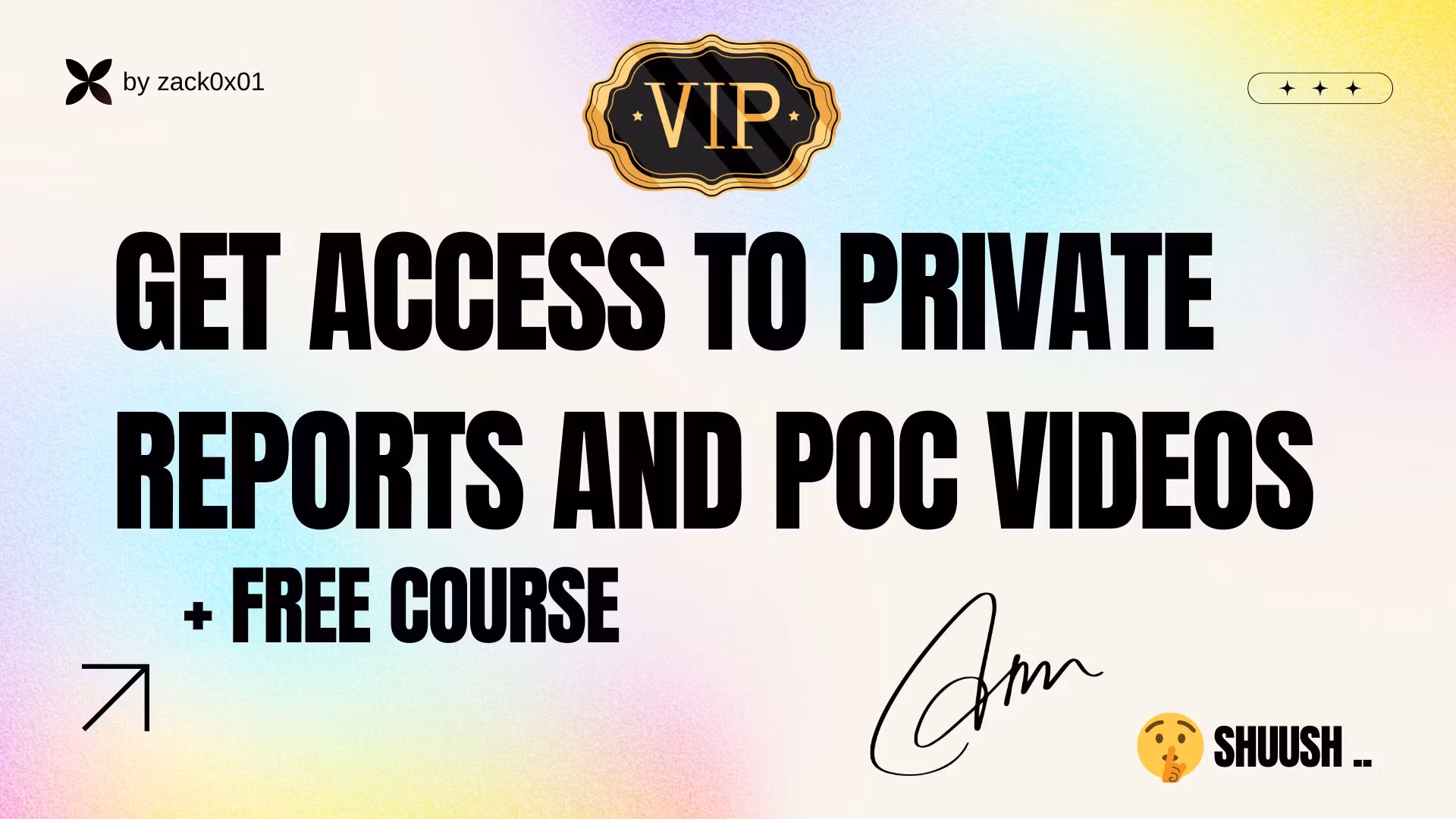 ZACK0X01 VIP VAULT ACCESS