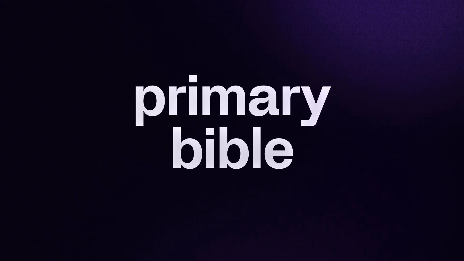 primary bible 