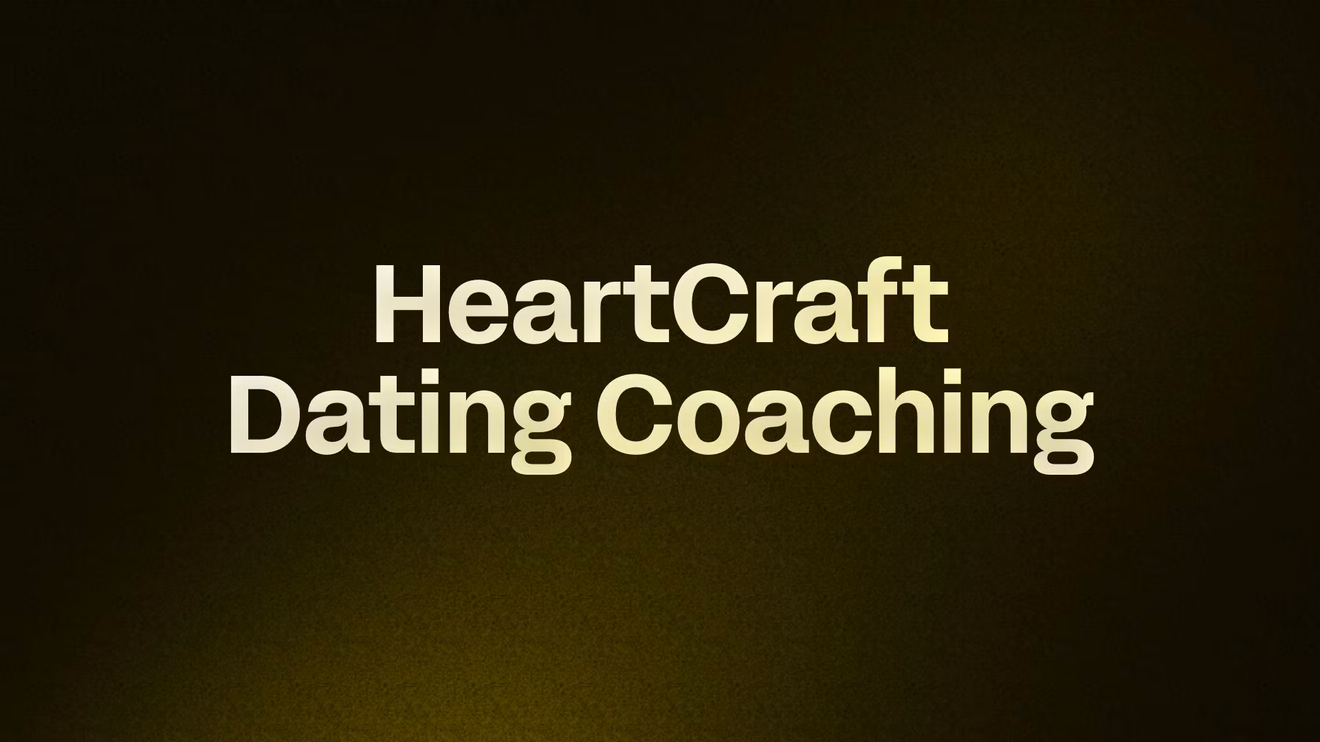 HeartCraft Dating Coaching