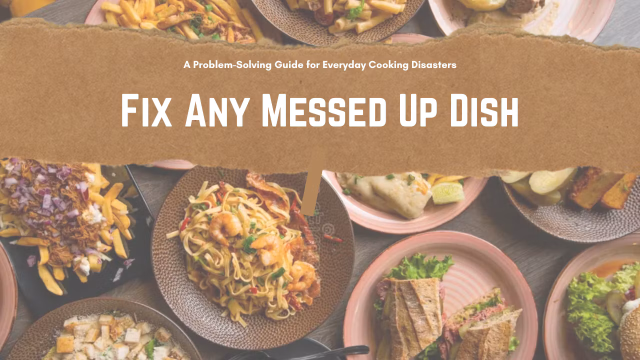 Fixing Messed Up Dishes