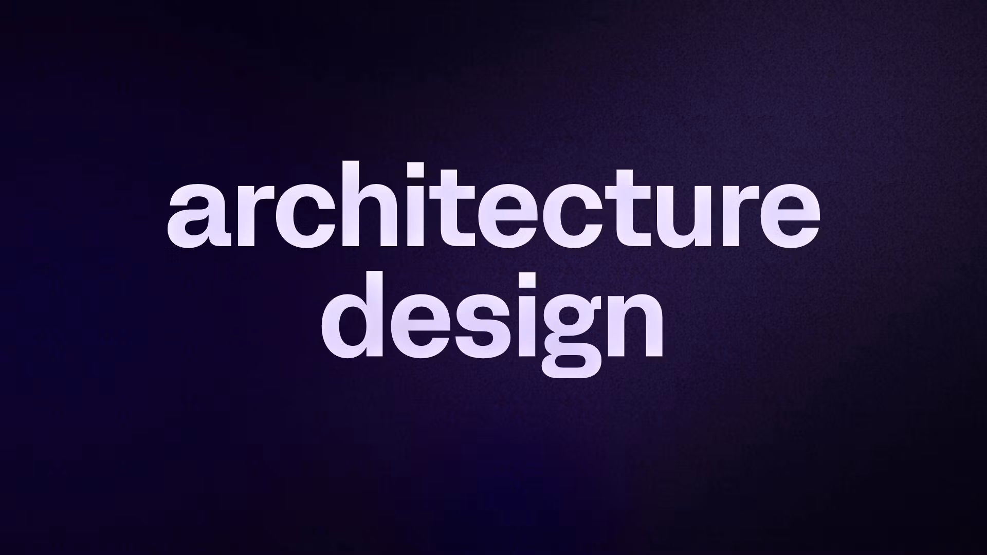 architecture design
