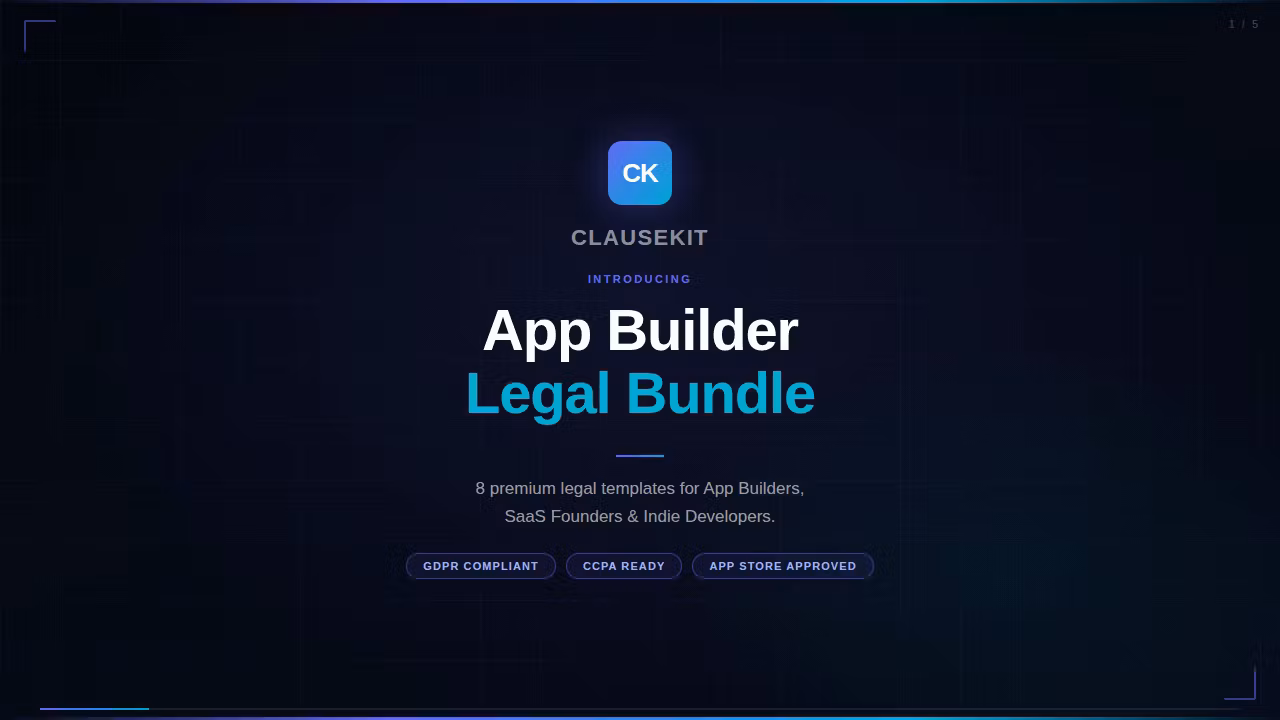 App Builder Legal Bundle
