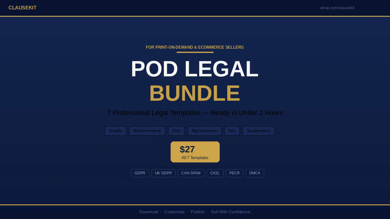 The POD Seller's Legal Kit