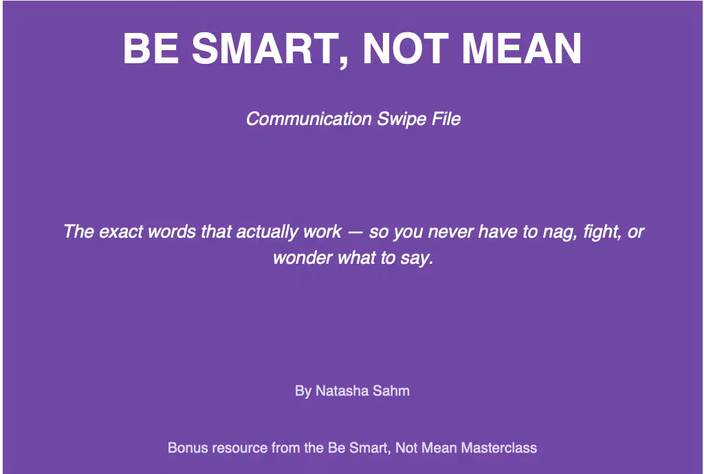 Be Smart, Not Mean Scripts