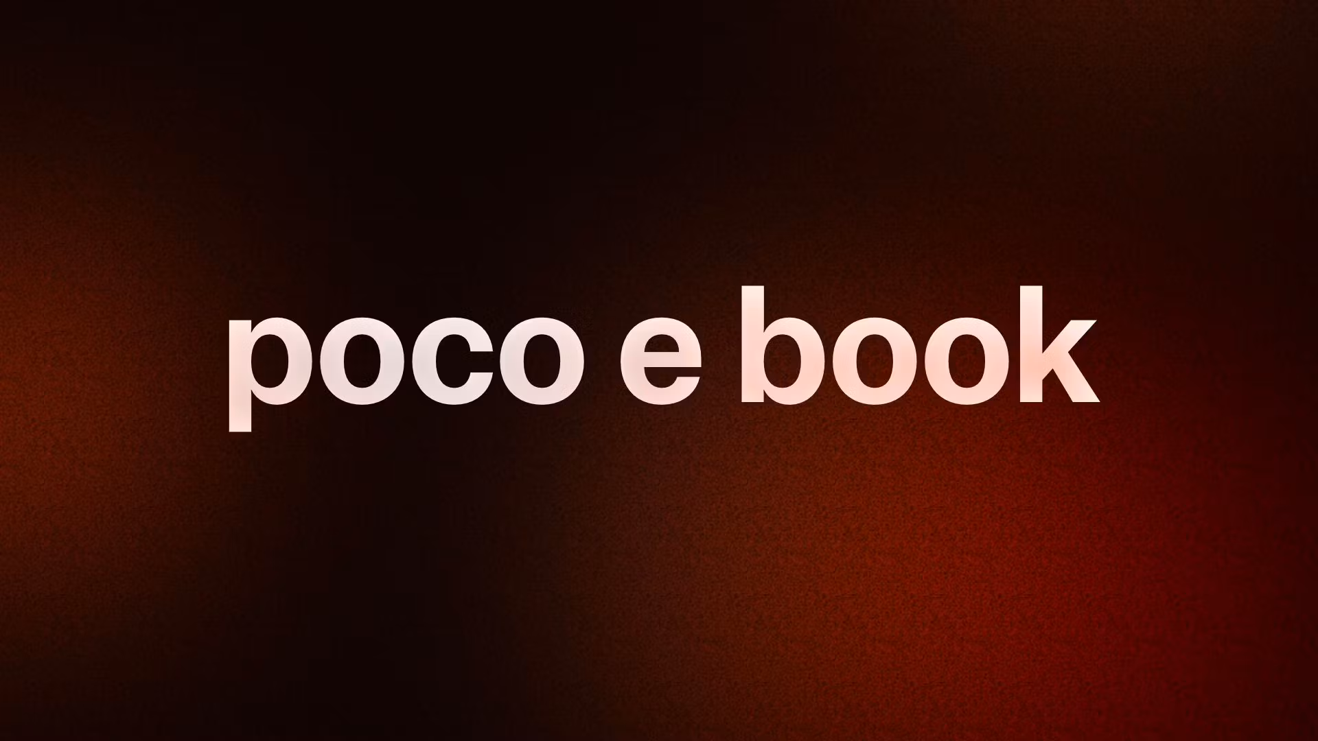 poco e book