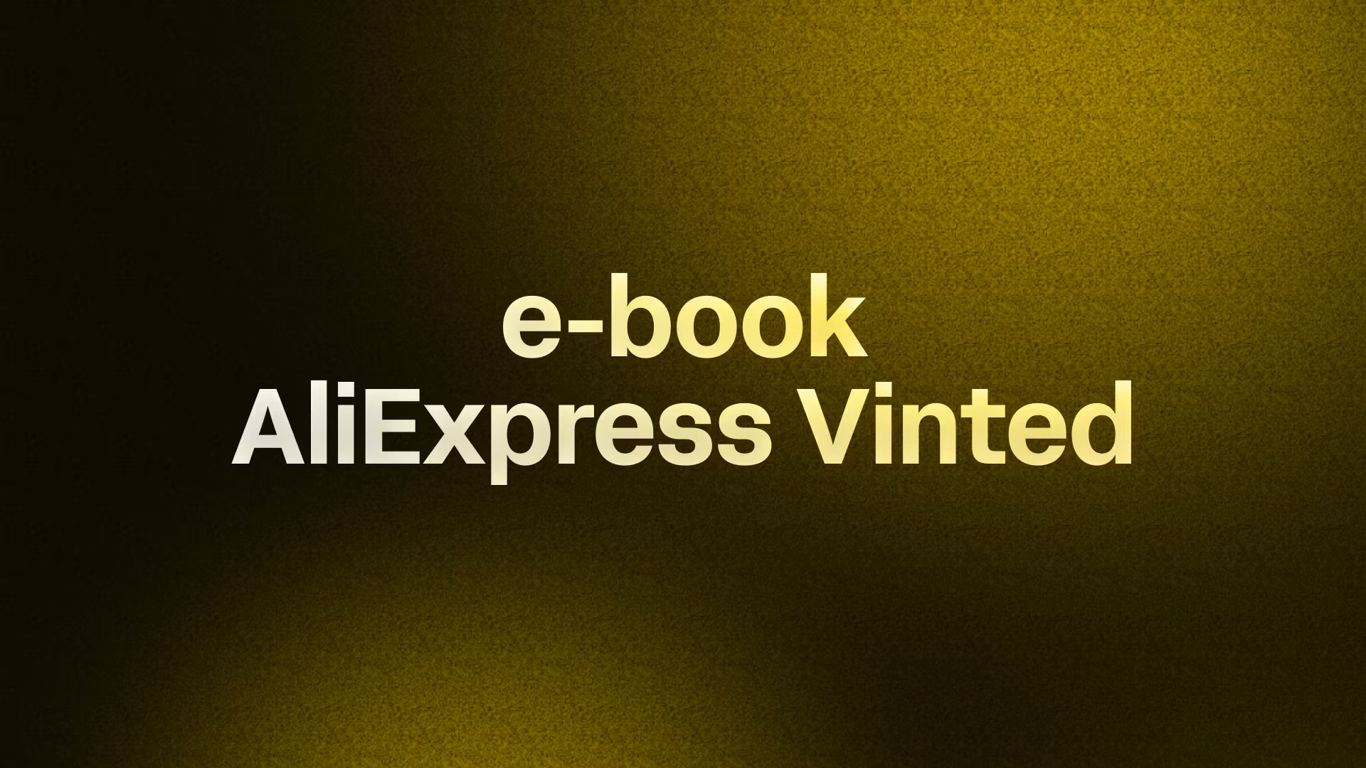 e-book AliExpress Vinted 