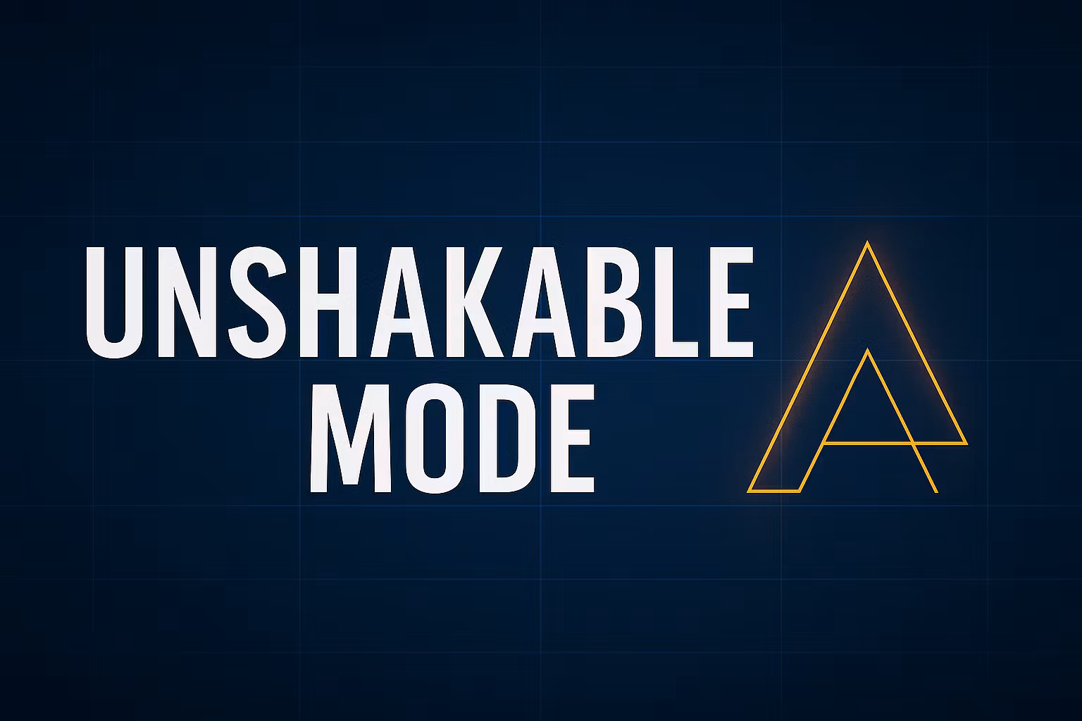 Unshakable Foundation Blueprint