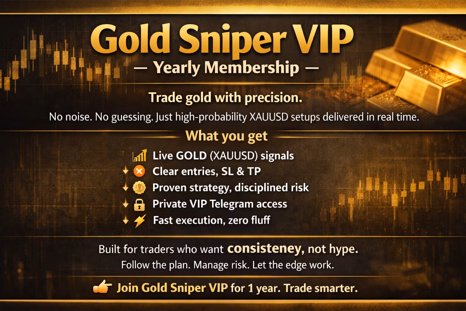 Gold Sniper VIP — Yearly Membership
