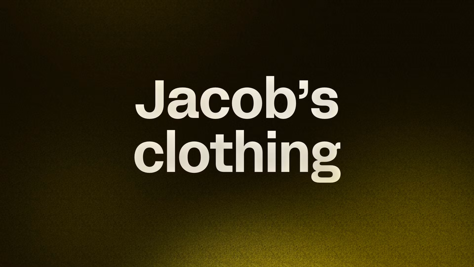 Jacob’s clothing