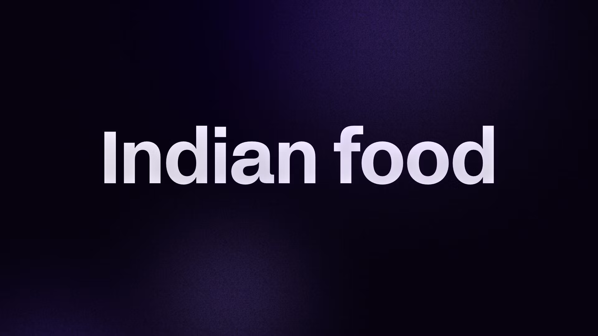 Indian food 
