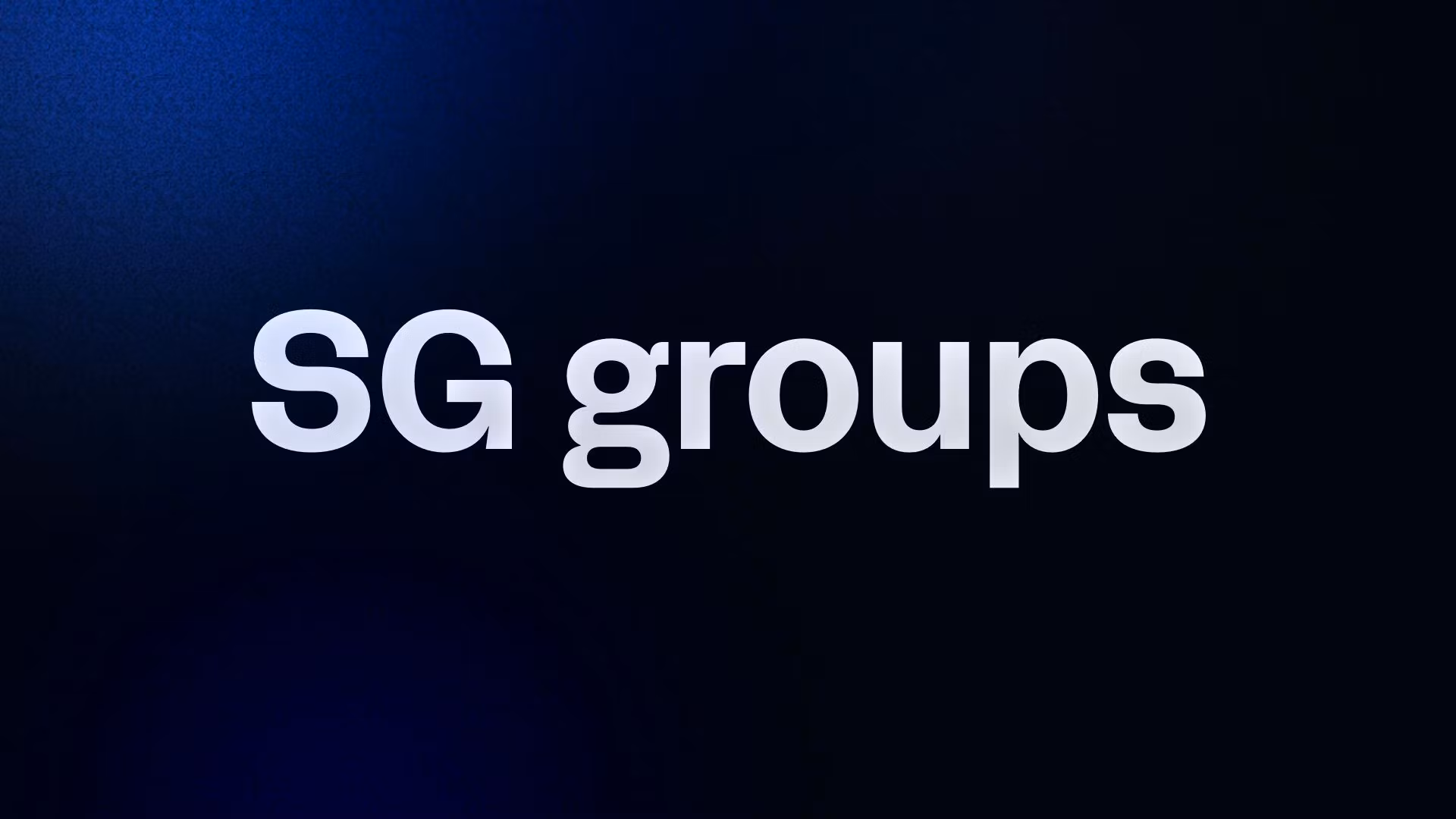 SG groups