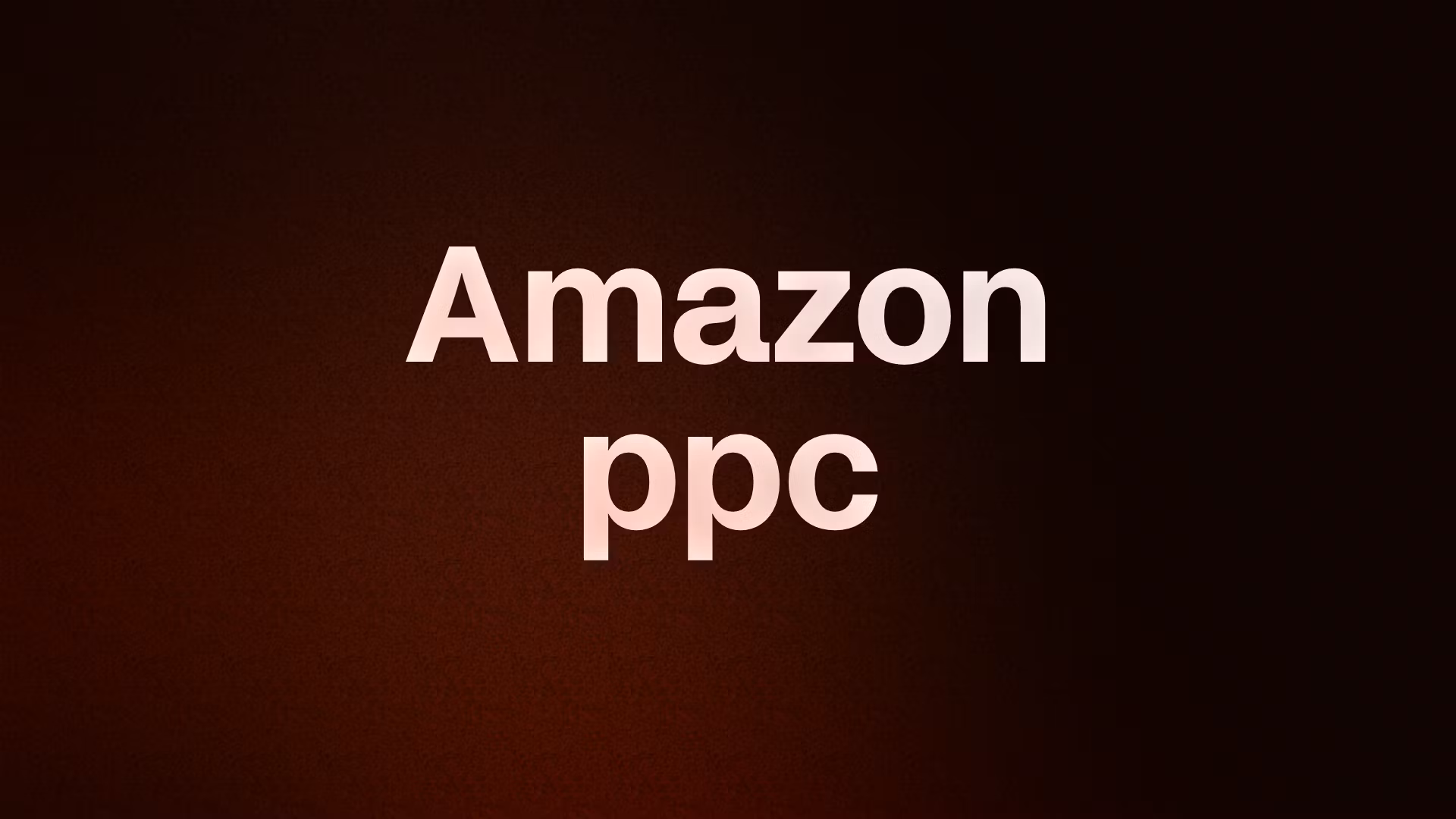 Amazon ppc