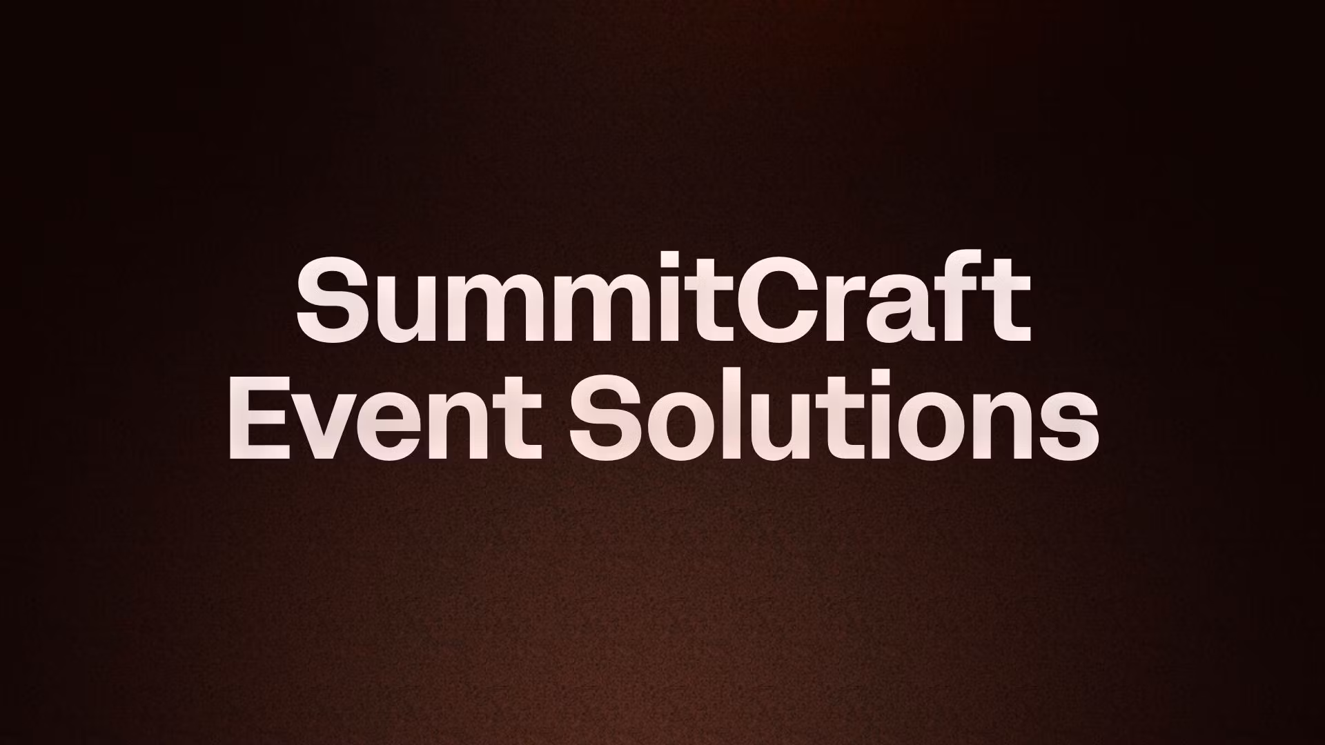 SummitCraft Event Solutions