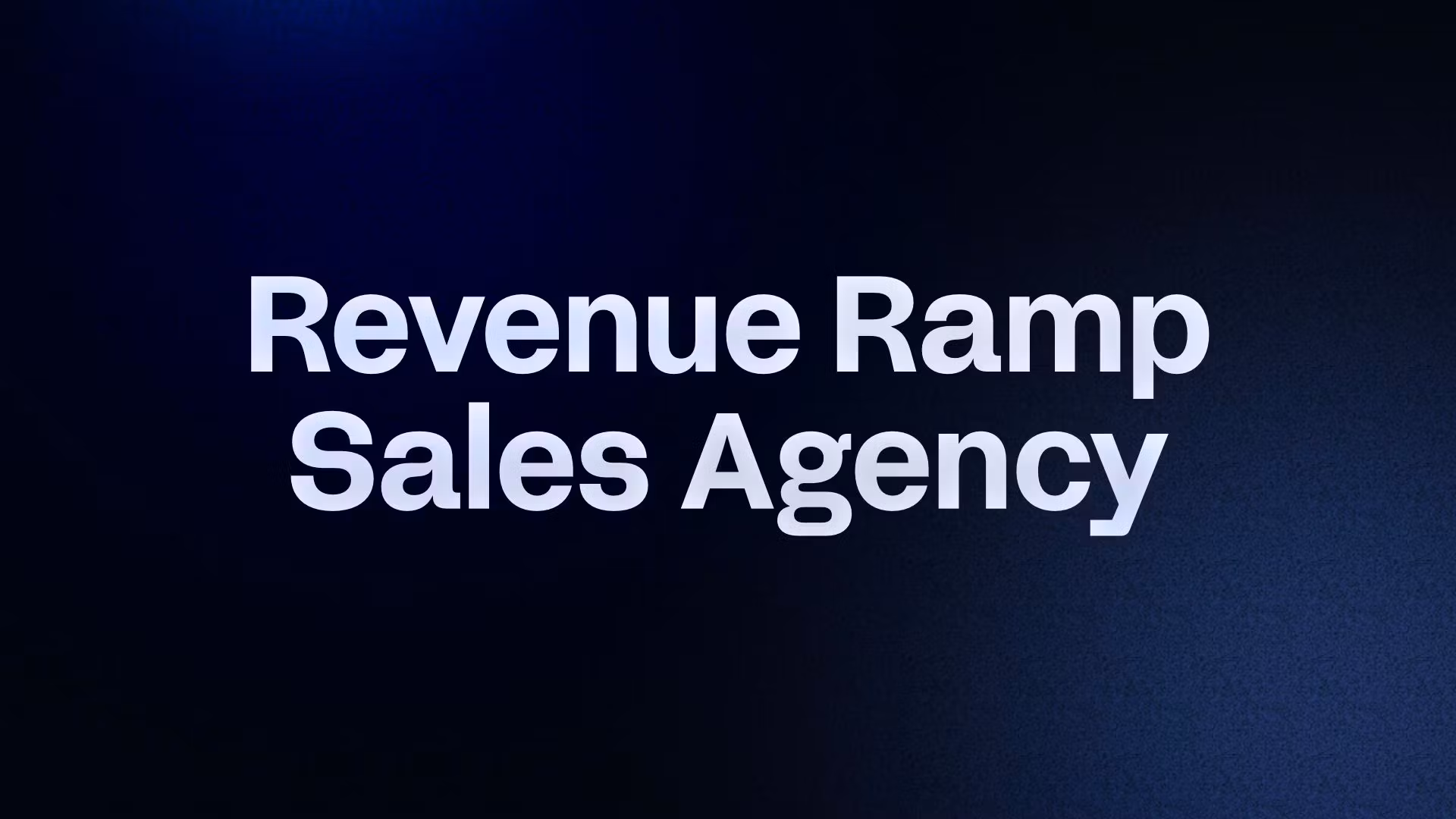 Revenue Ramp Sales Agency