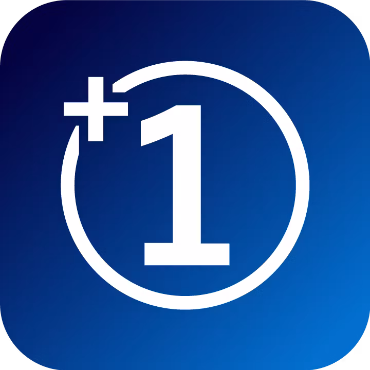 plus 1