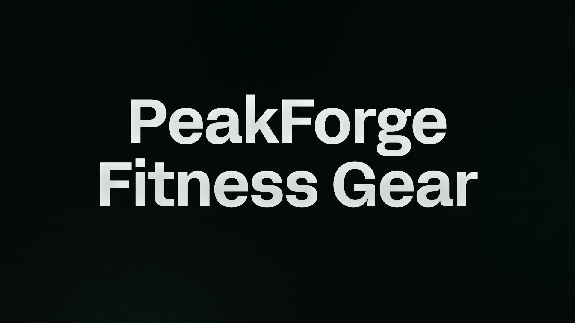 PeakForge Fitness Gear