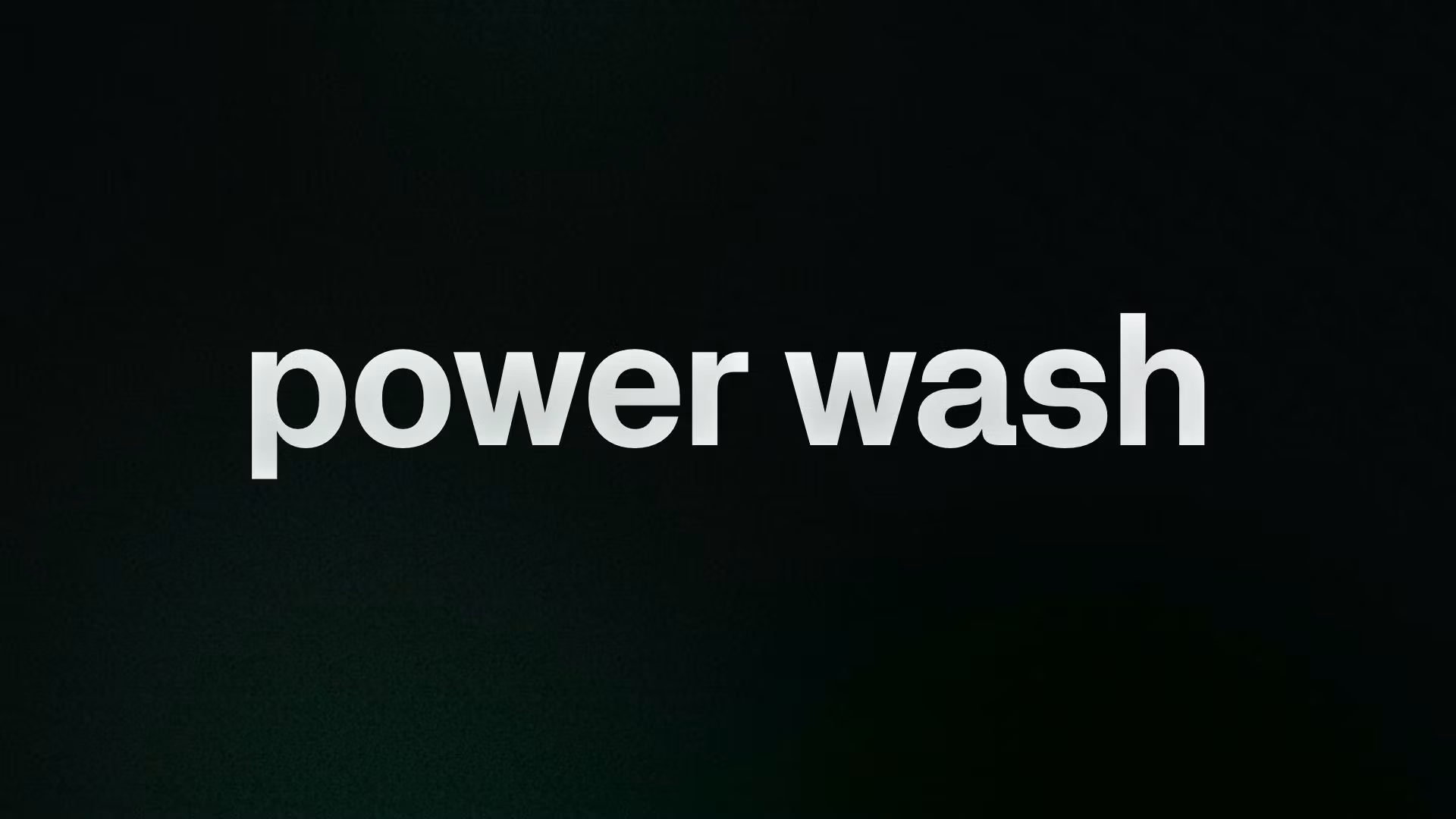 power wash