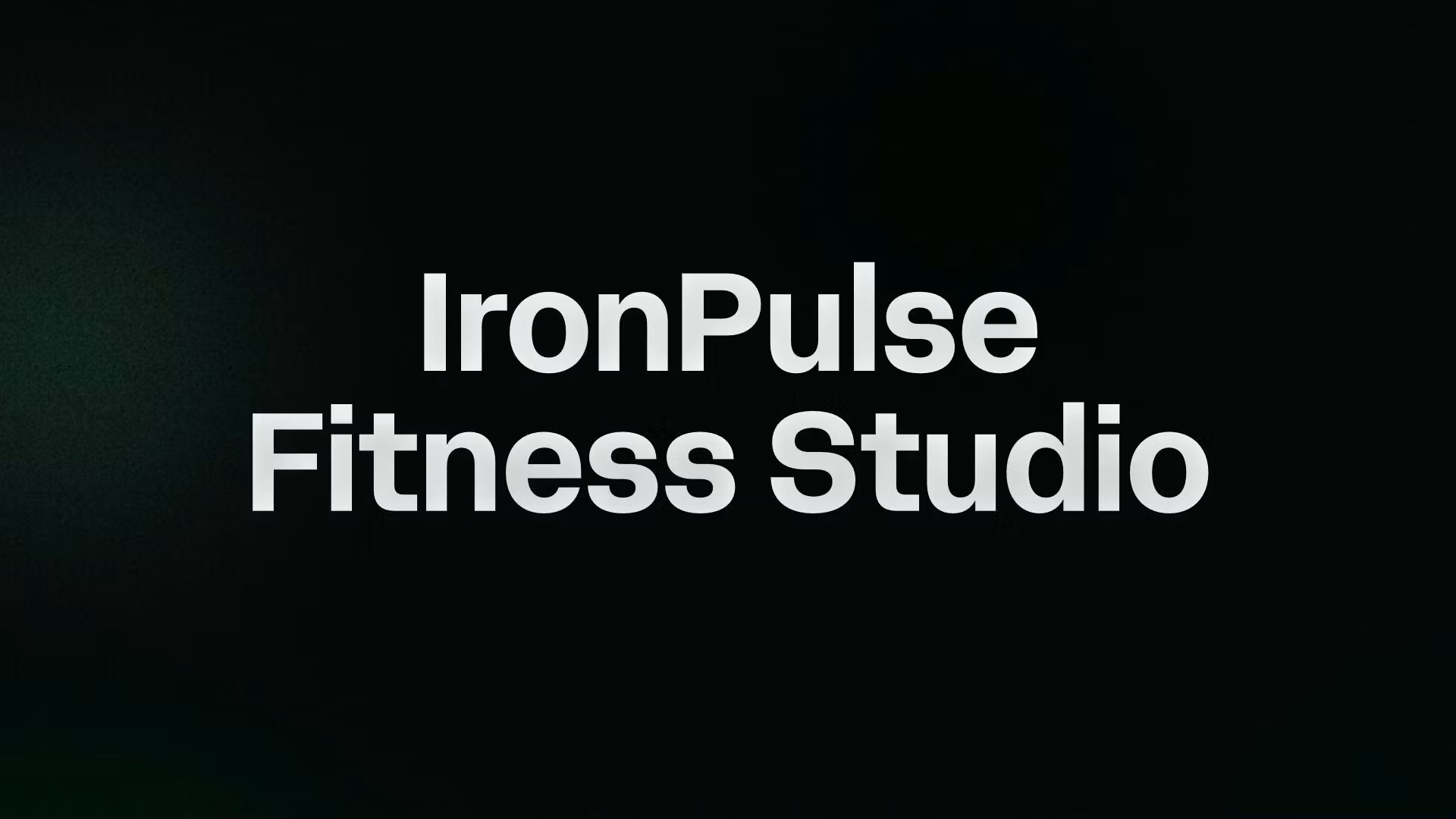 IronPulse Fitness Studio