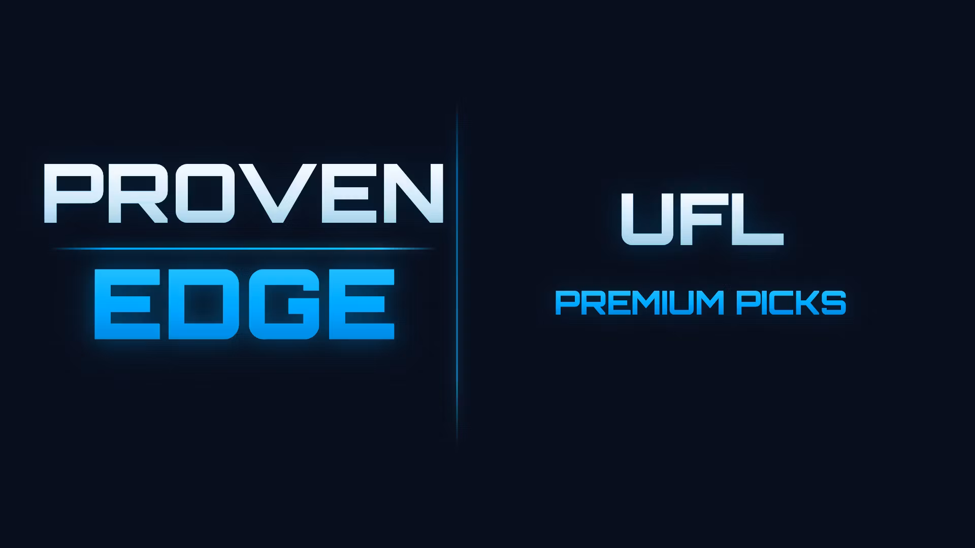 UFL Premium Picks —cancel anytime