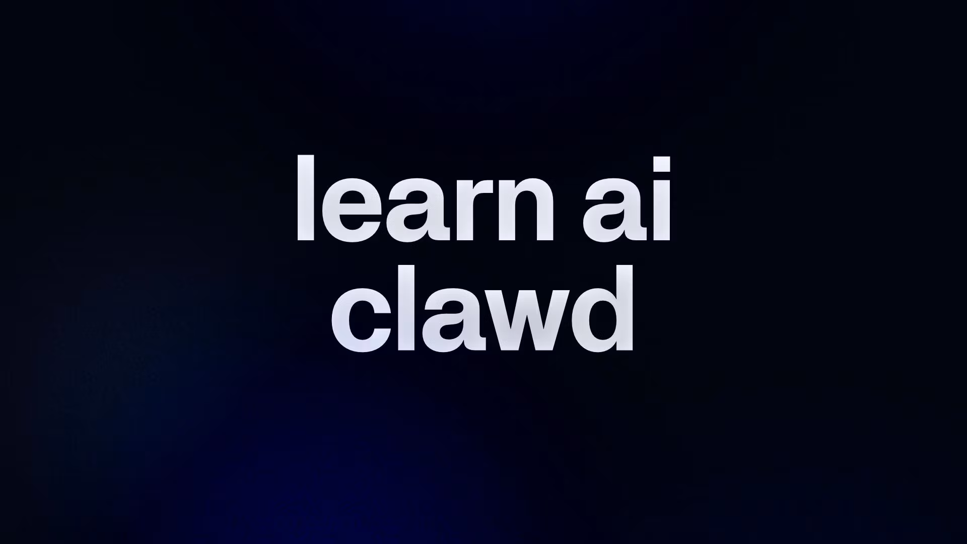 learn ai clawd 