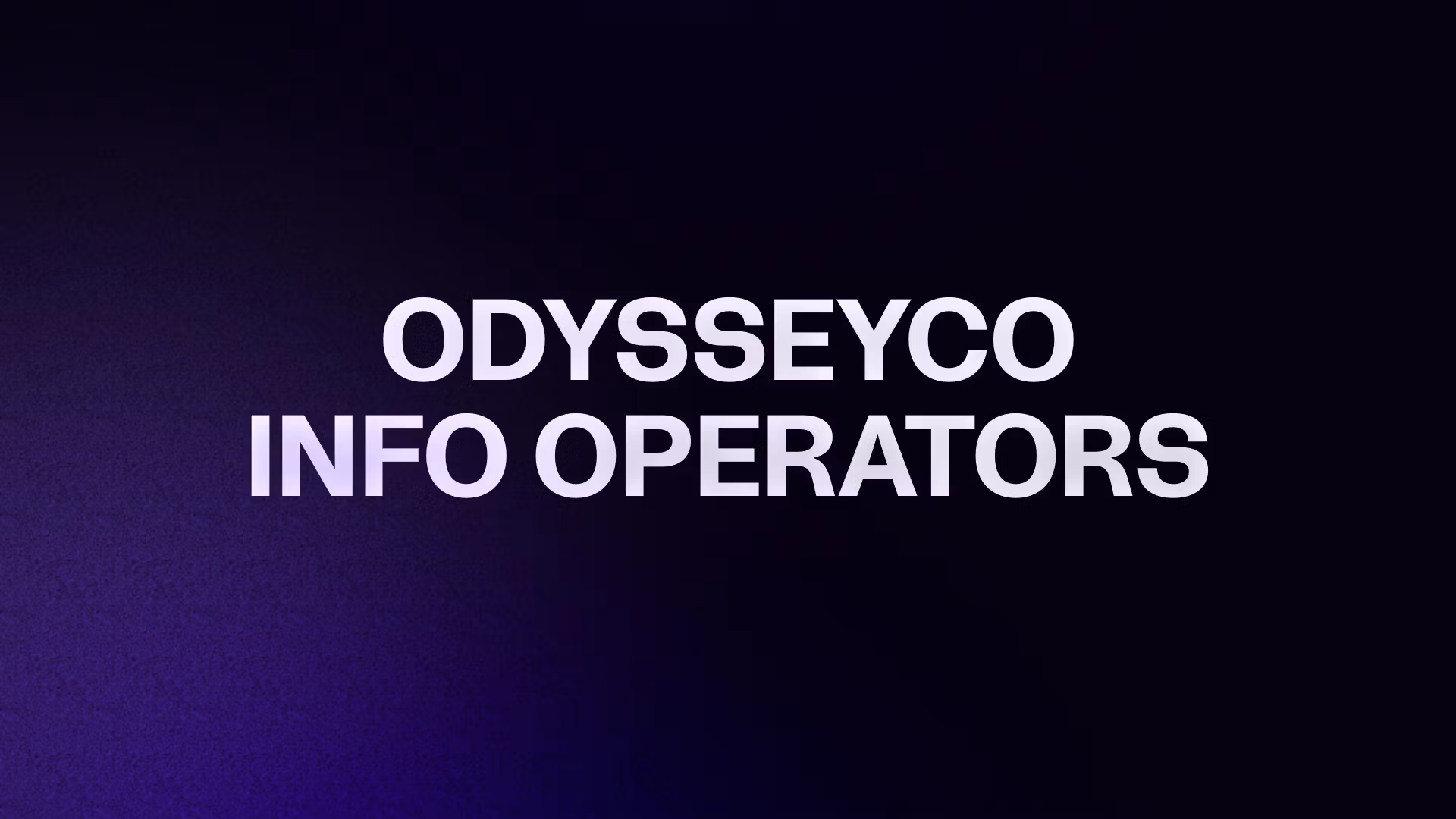 Odyssey Trade Playbook