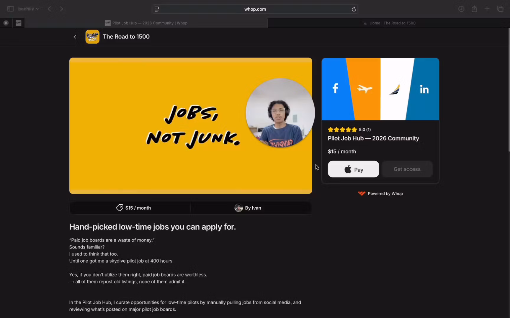 Pilot Job Hub — 2026 Cohort
