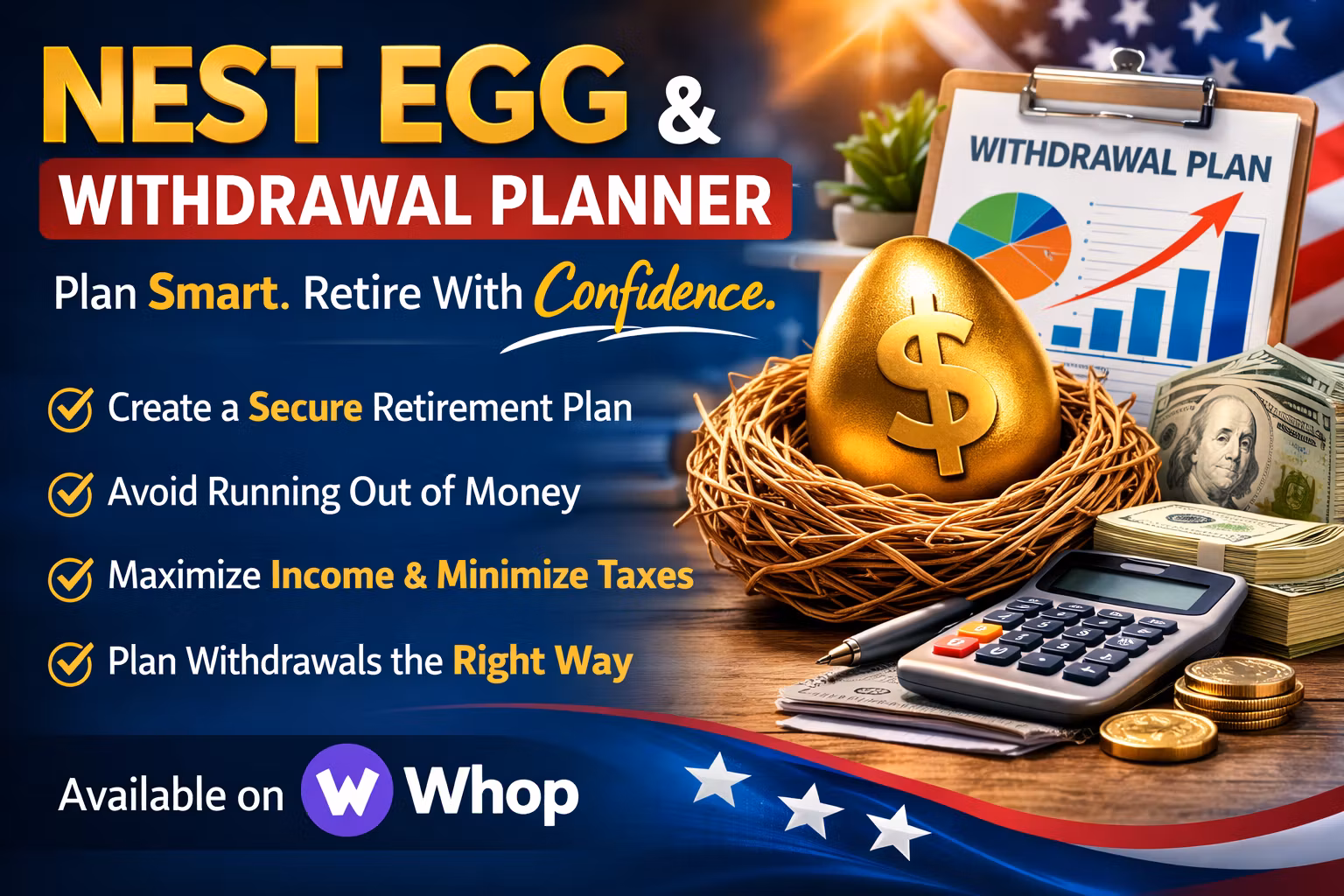 Nest Egg Calculator + Withdrawal Planner