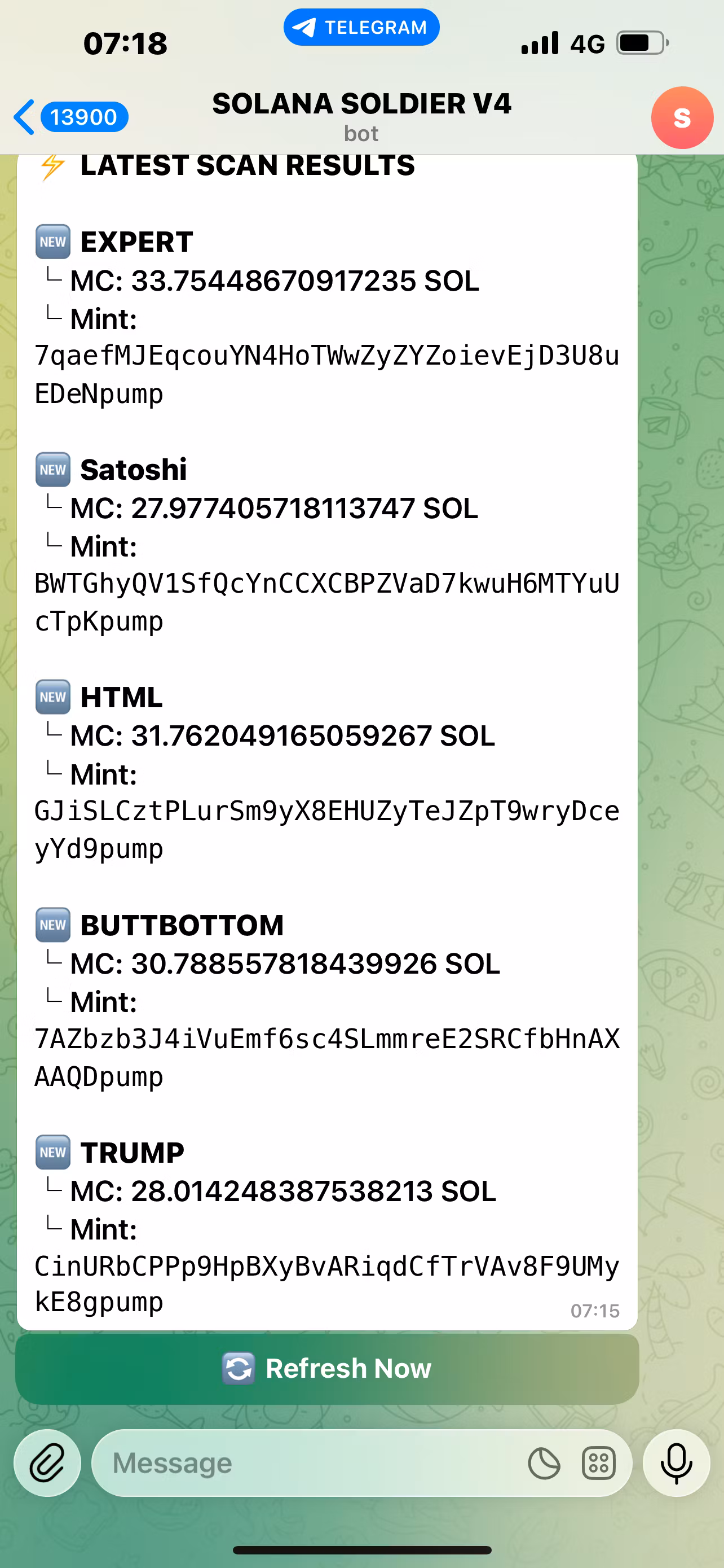 Solana Soldier Signals