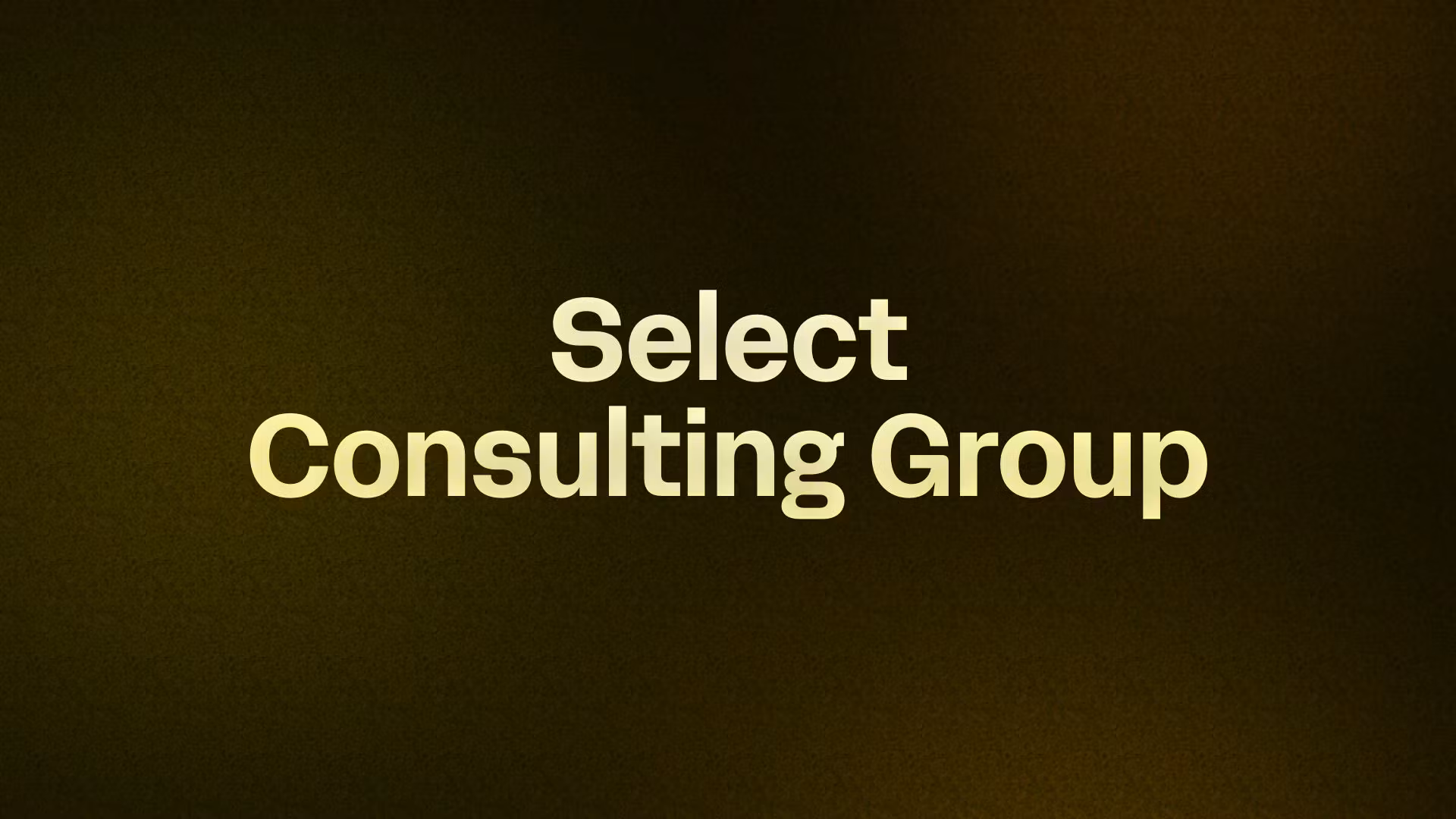 Select Consulting Group