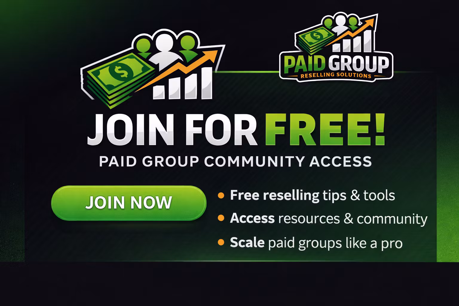 Paid Group Reselling Solutions