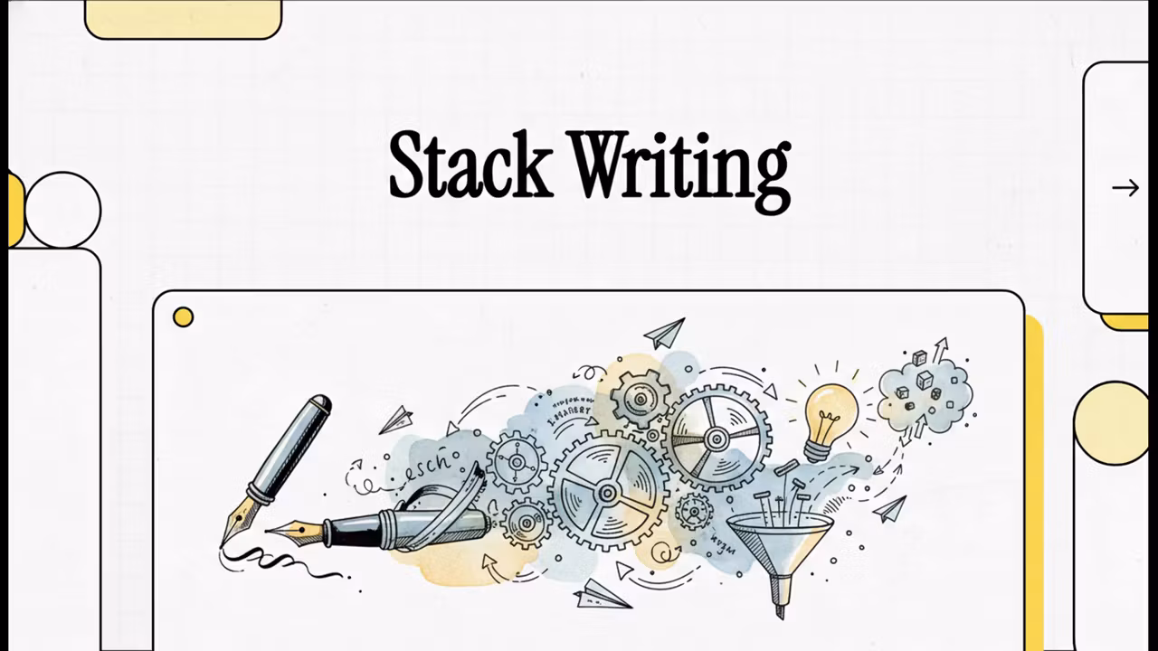 StackWriting: 1 method, multiple results