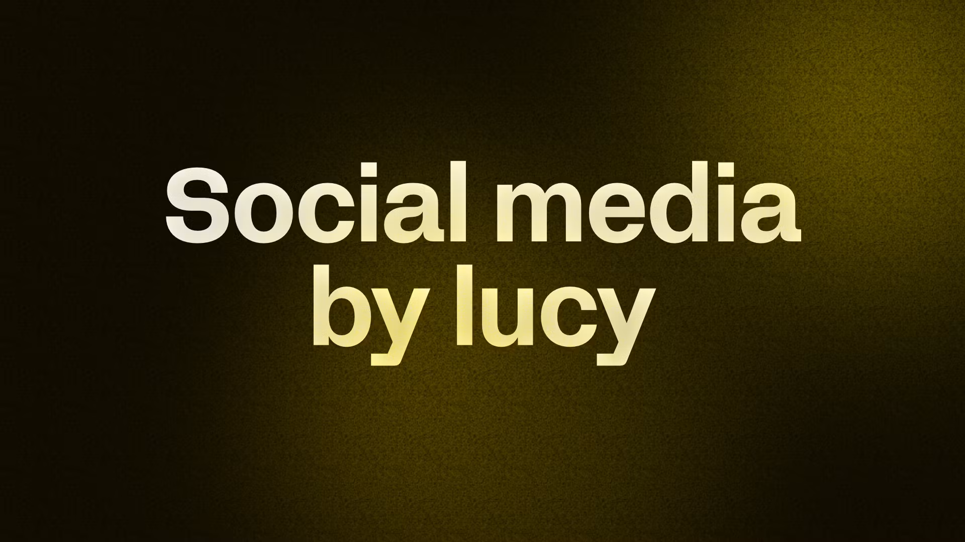 Social media by lucy
