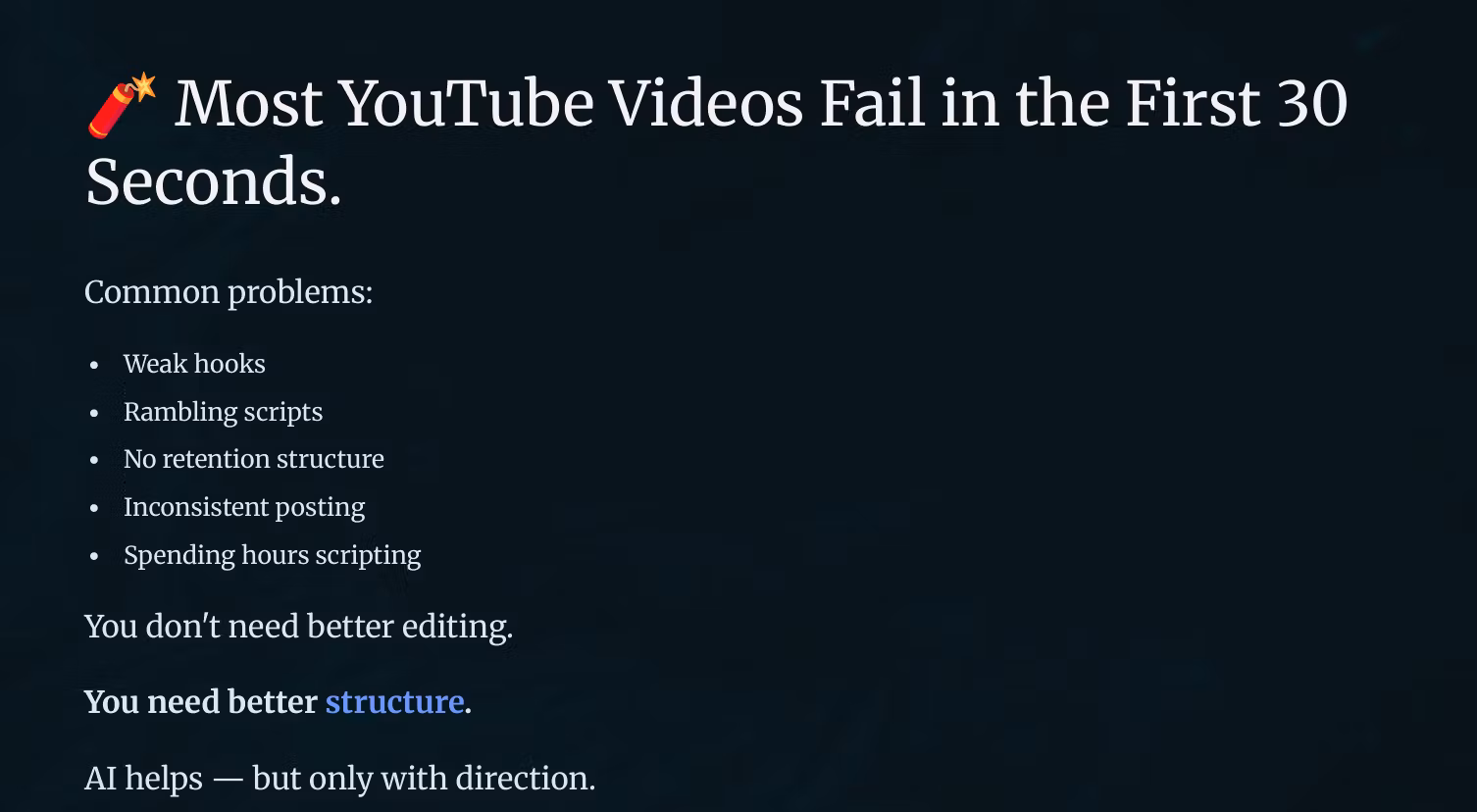 AI for YouTube Script Systems