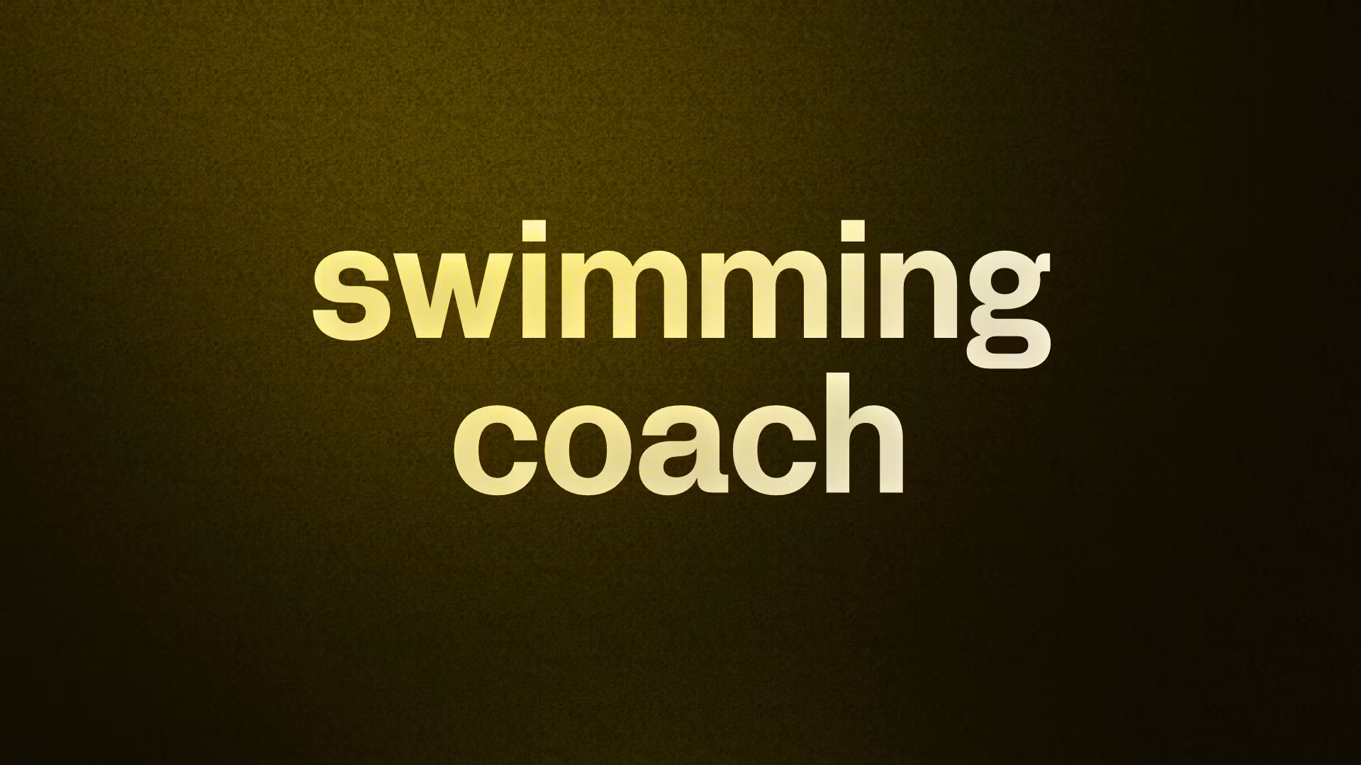 swimming coach 