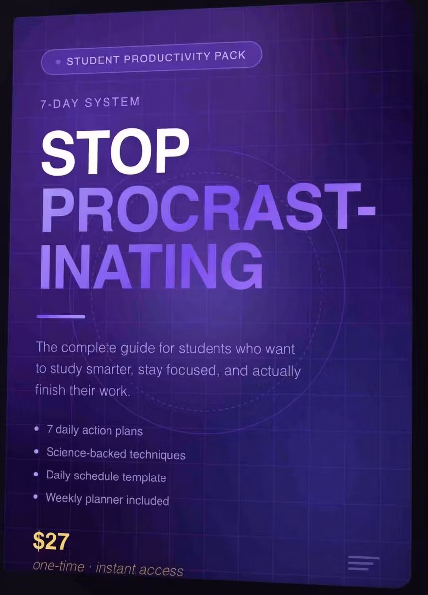🛑 STOP PROCRASTINATING