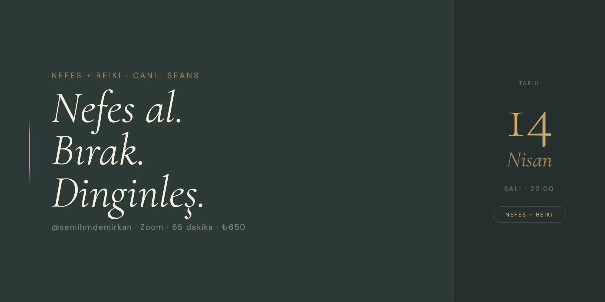 Reiki+Nefes Çalışması