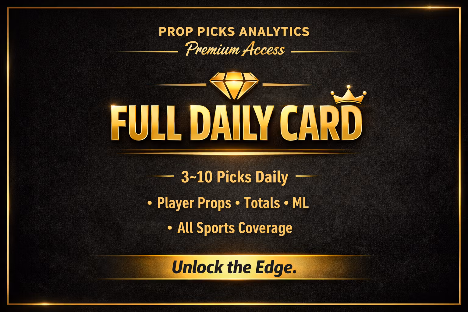 PropPicks Analytics –VIP PICKS