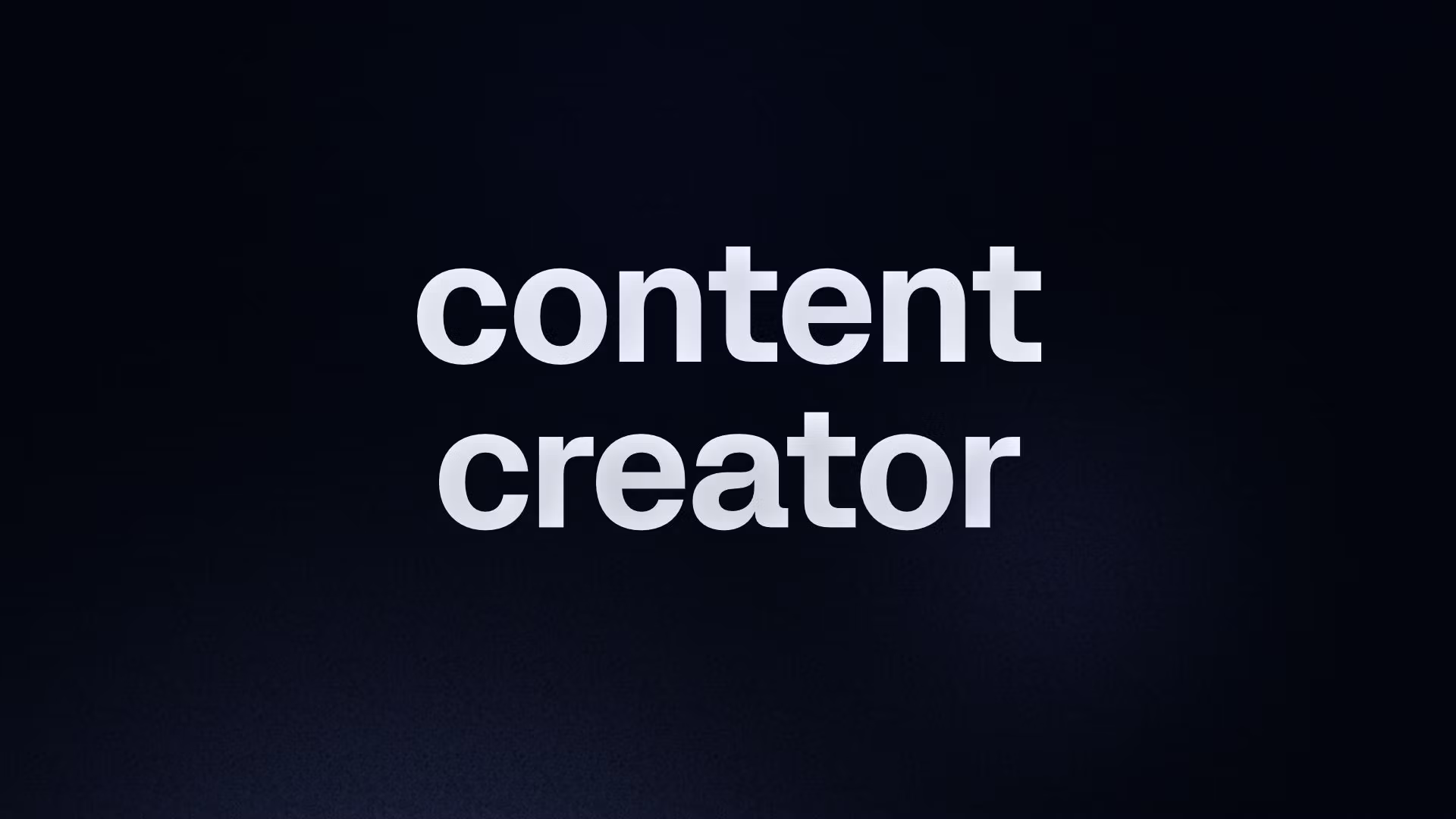 content creator