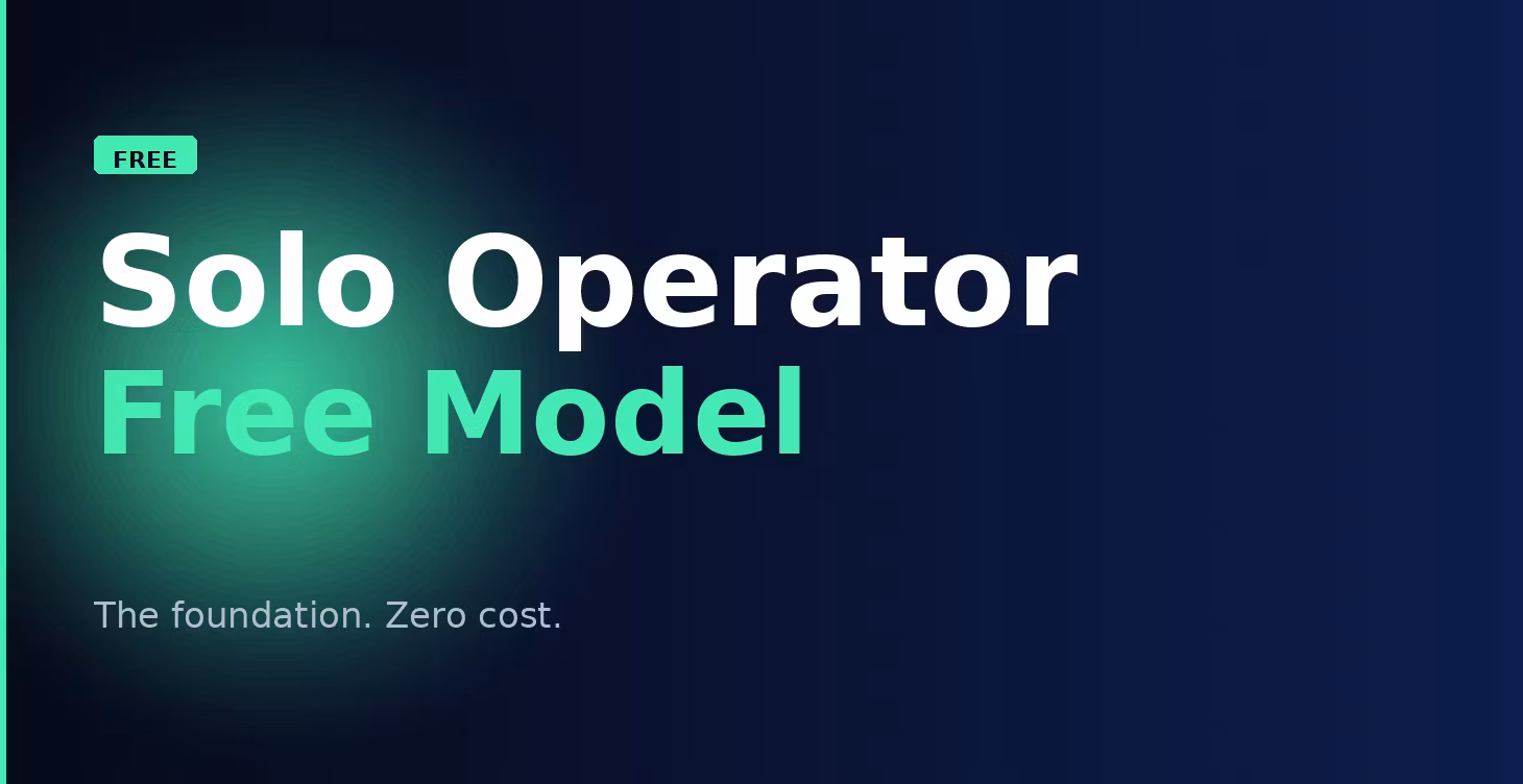 The Solo Operator Free Model