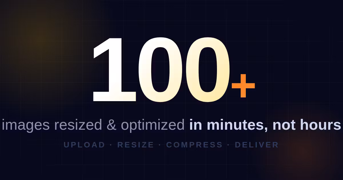 AI Image & Resize Workflow